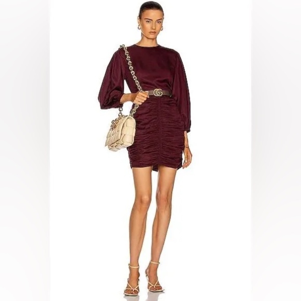 Rhode Sasha Burgundy dress small